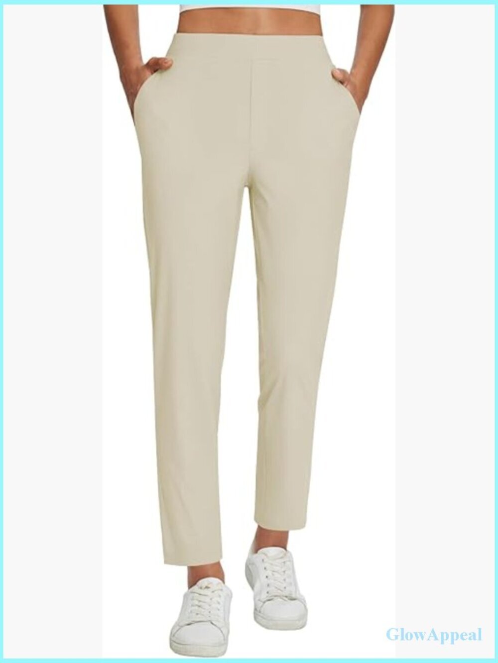 Dressy Casual Travel Pants Stretch Zipper Pockets
